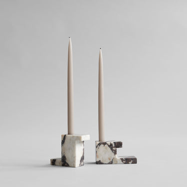 Brick Candle Holder - Tall - Calacatta