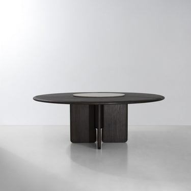 FAIFO ROUND TABLE WITH SWIVELLING MARBLE TOP