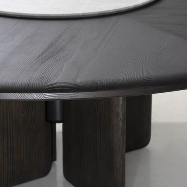 FAIFO ROUND TABLE WITH SWIVELLING MARBLE TOP