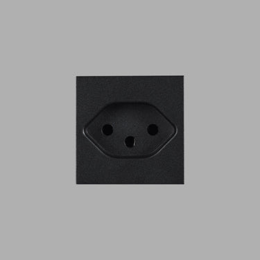 Swiss Type J Socket Module 45MM Black