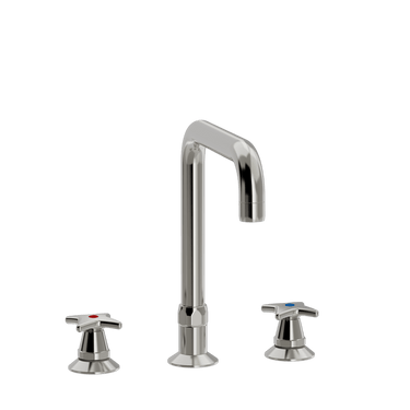 Cross handle 3-hole fitting with u200mm spout