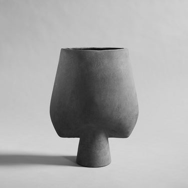 Sphere Vase Square - Big - Dark Grey