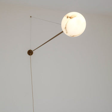 Arm Wall Light - Alabaster