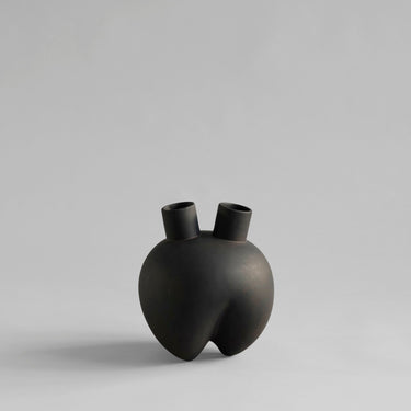 Sumo Vase - Horns - Coffee