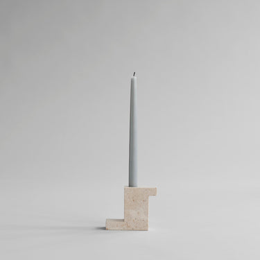 Brick Candle Holder - Tall - Limestone