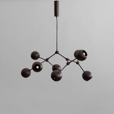 Drop Chandelier Globe - Mini - Burned Black